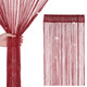 String Curtain Panel - Burgundy